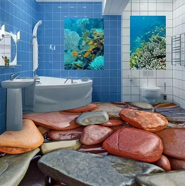 3D藝術地坪漆施工工藝效果展示！